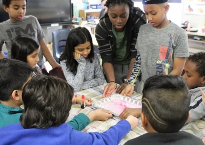 Children enjoying activities at Guardian Angels Child Care center