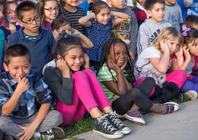 Children participating in hands-on learning
