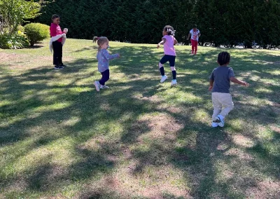 Playtime at Guardian Angels Child Care's creative playroom